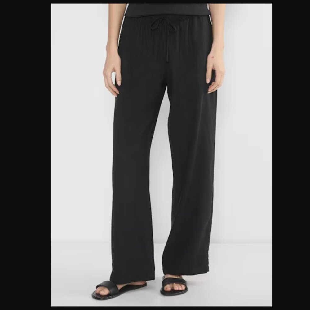 Aritiza The Group by Babaton SONTAG LINEN PANT - Black - Size M